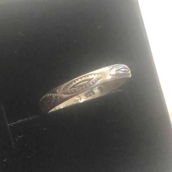 SILPADA Sterling Silver Oxidized Stacking Ring Sz 7, 7-3/4 - Picture 3 of 10